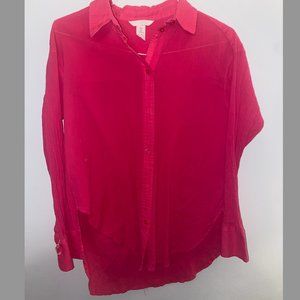H&M Long Sleeve Pink Dress shirt